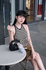 Chân Váy Jean Xòe Dập Li