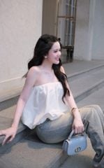Áo Ống Hở Lưng Đính Nơ Sau