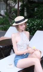 Áo Yếm Ren Kết Hoa