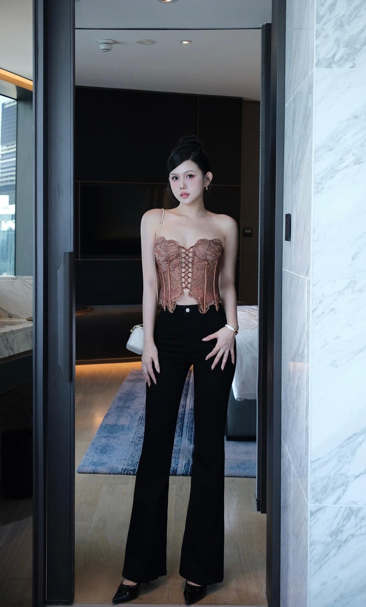 Quần jean Ống Bass Túi Sau