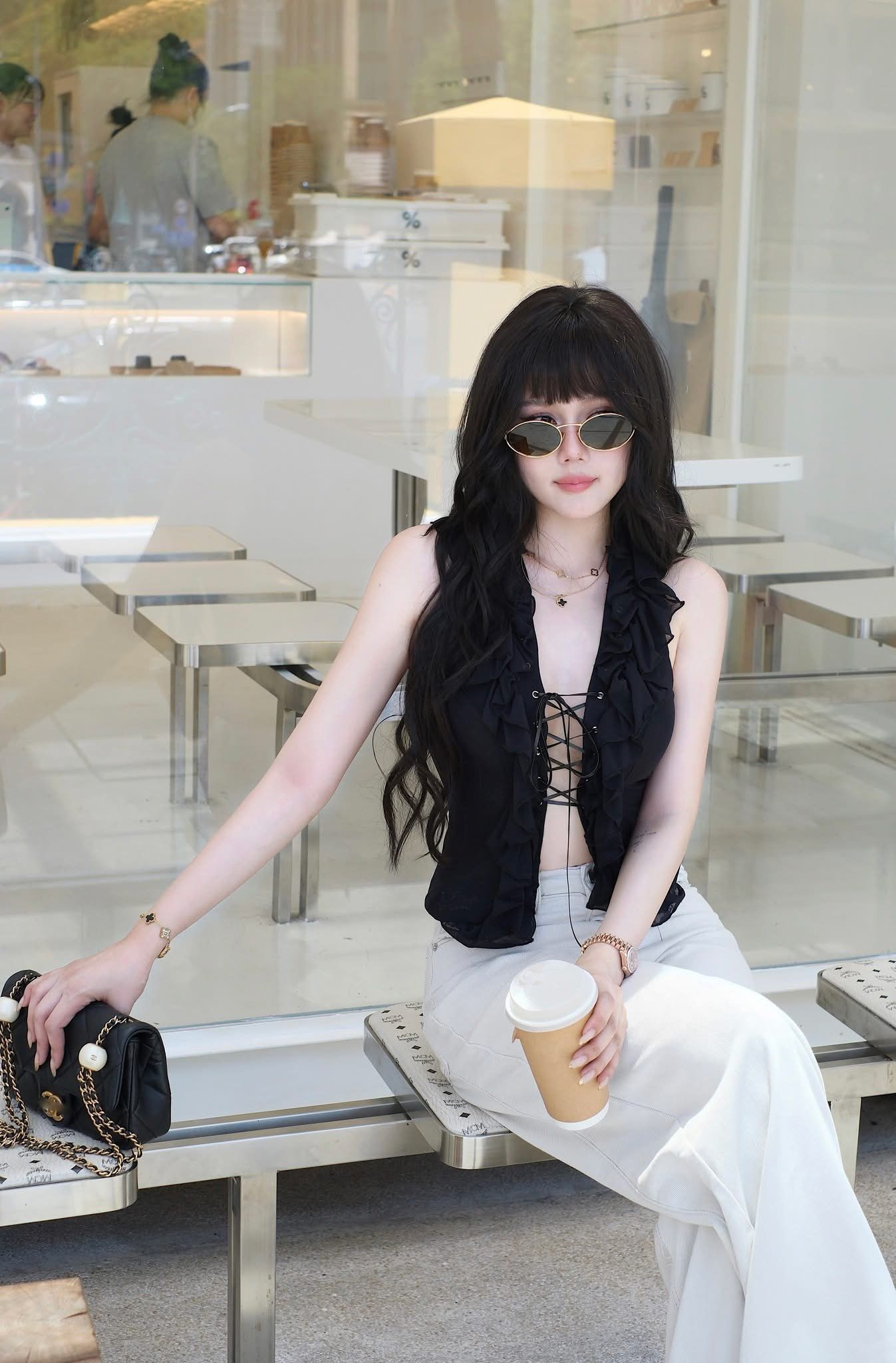 Áo Lưới  Bèo Đan Dây