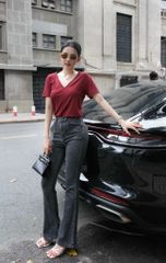 Quần Jean Lưng Cao Ống Bass