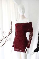 Đầm Ren Bẹt Vai TD