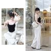 Áo Thun Lai Bầu Cổ U