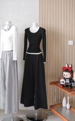 Áo Thun Nhúng 2 Bên Phối Màu