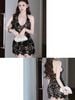 Đầm Cột Yếm Hoa Đính Nơ
