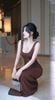 Đầm Thun Cổ U Đuôi Cá
