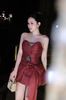 Đầm Voan Kèm Charm Đính Nơ