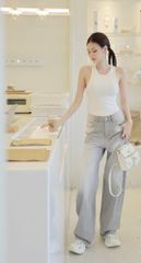 Quần Jean Ống Rộng Túi Hộp