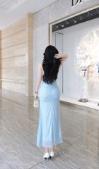 Đầm Lưới Yếm Đuôi Cá