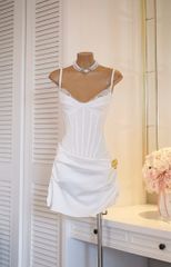 Đầm Ren Phối Lụa Kèm Charm