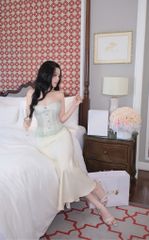 Set Áo Cúp Ren Phối Cv Lụa