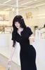 Đầm Thun Viền Bèo Tay Con