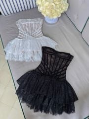 Đầm Cup Lưới Ren Kim Sa