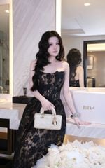 Đầm Ren Cup Nền Hoa