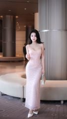 Đầm Ren 2S Nền Hoa