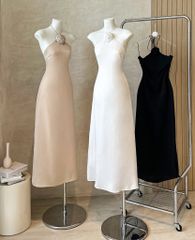 Maxi Yếm Lụa Kèm Hoa