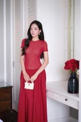Đầm Thun Ren Phối Kate