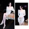 Đầm Ren Nền Hoa TD Kèm Charm