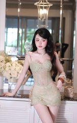 Set Ren Nền Hoa Đính Nơ