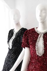 Đầm Kim Sa Viền Đá Khoét Ngực