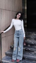 Quần Jean Straight Cood Distressed