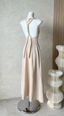 Đầm Thun Xoắn Hở Lưng