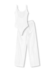 Set  Quần Ống Rộng + Áo Bodysuit
