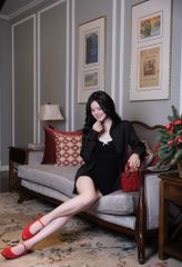 Đầm Thun Phối Ren Kèm SM