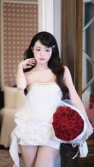 Đầm Ống Voan Tầng Viền Đá