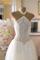 Đầm Lưới Cột Yếm Kèm Charm
