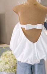 Áo Ống Hở Lưng Đính Nơ Sau