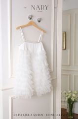 Đầm Babydoll Tầng Viền Đá