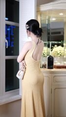 Đầm Thun Cổ U Đuôi Cá