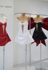 Đầm Khoét Lưới Viền Châu