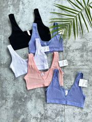 Áo Bra Thun Cổ Tim QC