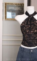 Áo Yếm Ren Nền Hoa