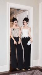Áo Cup Chấm Bi Kèm Hoa