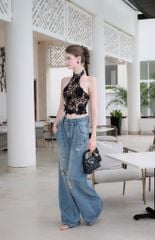 Áo Yếm Ren Kết Hoa
