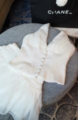 Set Voan Yếm Nút Bọc