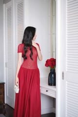 Đầm Thun Ren Phối Kate