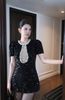 Đầm Kim Sa Viền Đá Khoét Ngực