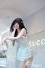 Đầm Chấm Bi Tầng Viền Màu