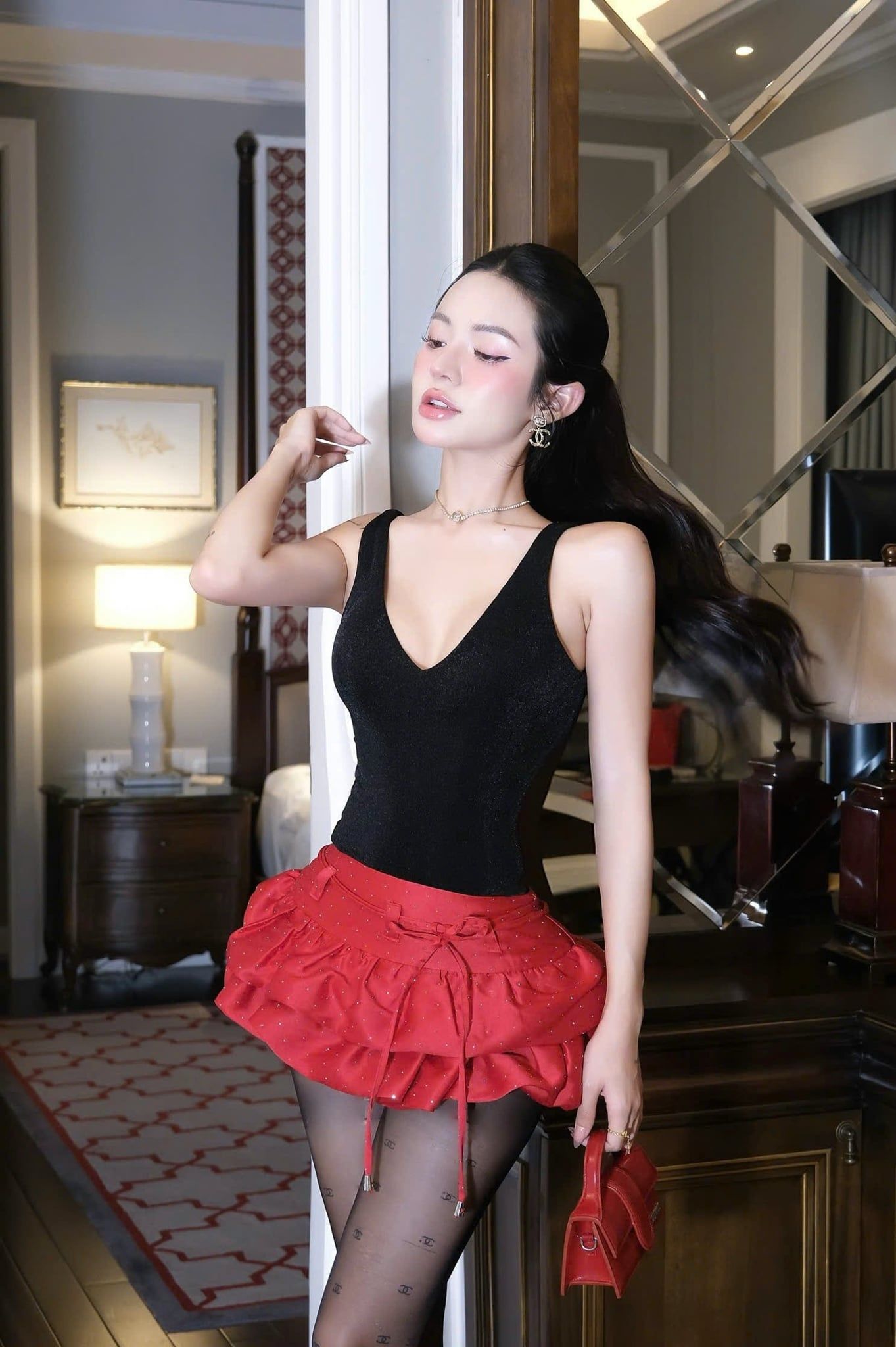 Bodysuit Thun Cổ V