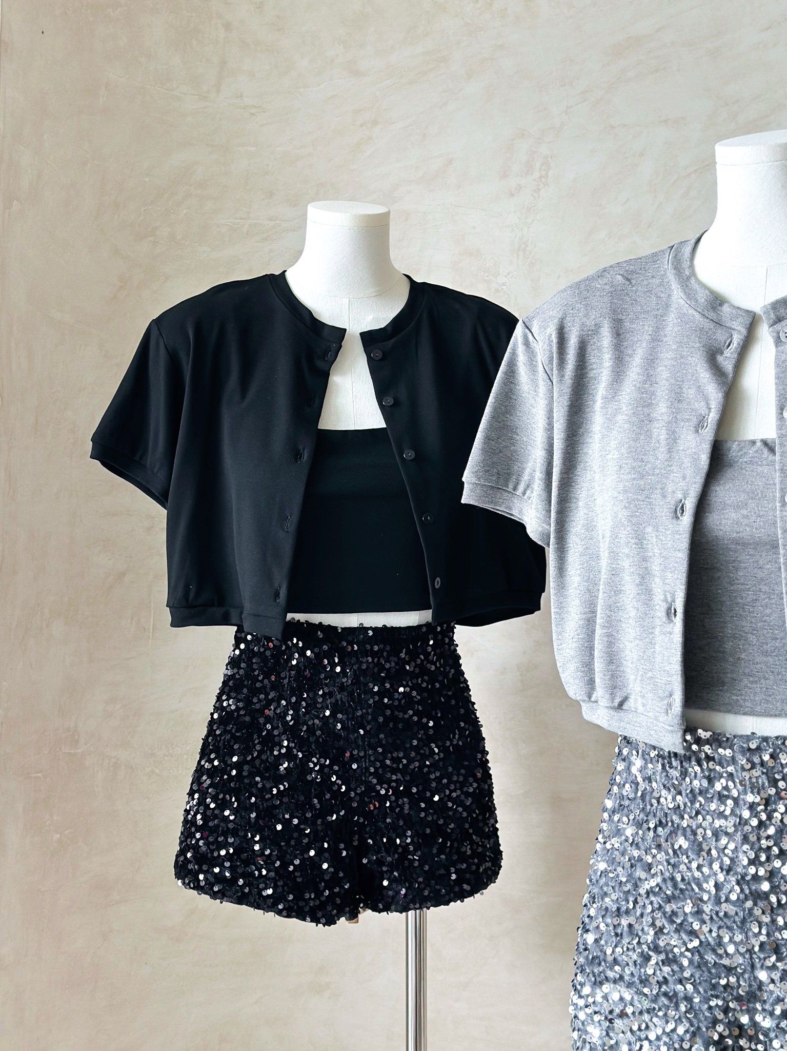 Set Áo Croptop + Quần Kim Sa