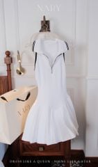 Đầm Xòe Cổ SM Khóa Kéo