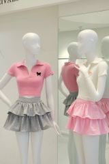 Chân Váy Thun Xoè 2 Tầng