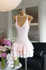 Đầm Thun Len Tầng