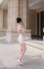 Set Áo Đan Dây Tà Nhọn