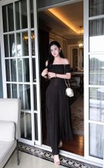 Đầm Len Xoắn Bẹt Vai